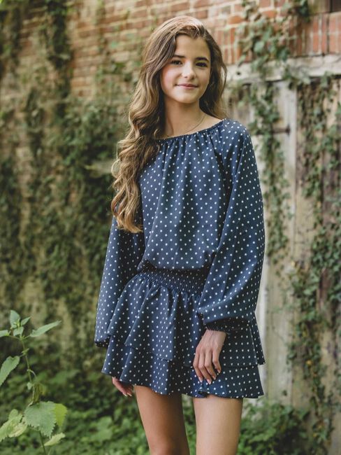 Dunkelblau LOOXS 10sixteen Minikleid 2601-5715 - large