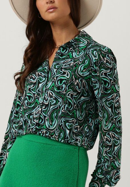 Blaue VANILIA Blusen LIQUID BLOUSE - large