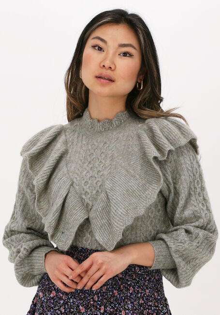 Grüne Y.A.S. Pullover YASVELLA LS KNIT PULLOVER - large