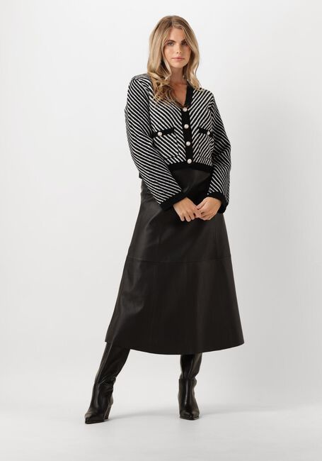 Schwarze Y.A.S. Strickjacke YASCHARLA LS SEQUIN KNIT CARDIGAN - large