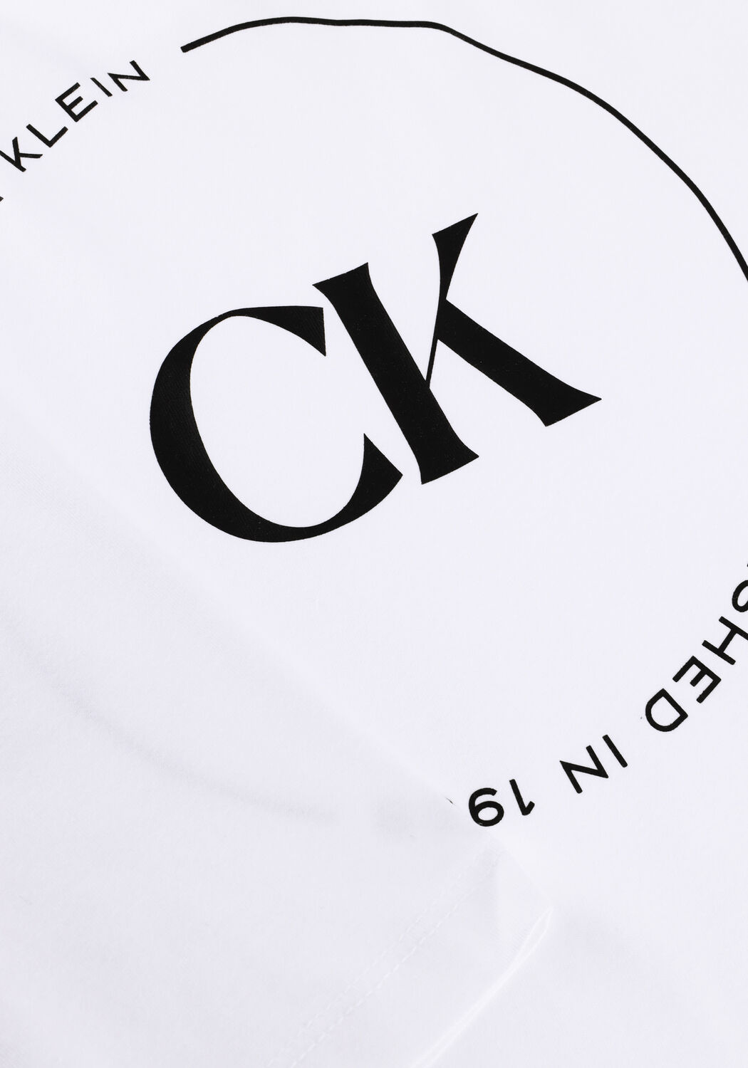 Wei&szlig;e CALVIN KLEIN T-shirt 30S EU WHOLESALE JEANS GRAPHICS - large