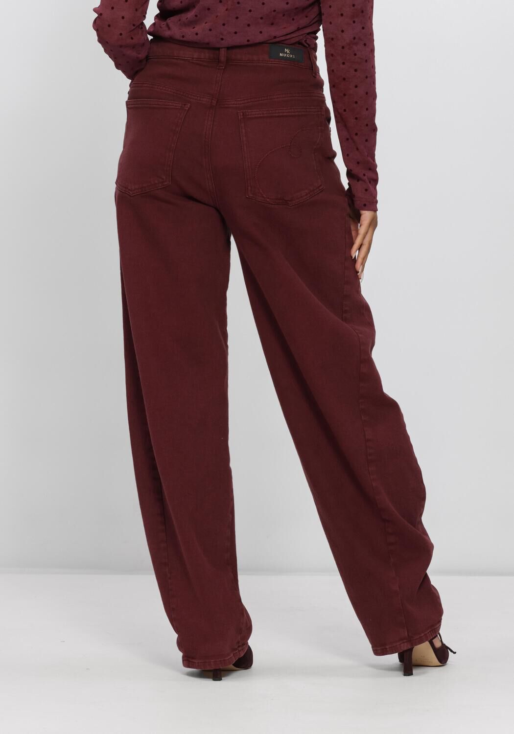 Bordeaux NUKUS Weite Hose PETRA PANTS - large