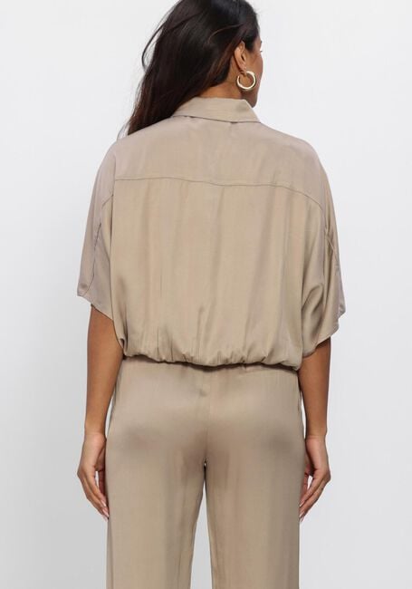 Sand ANOTHER LABEL Blusen ALBATHYLLE SHIRT S/S - large