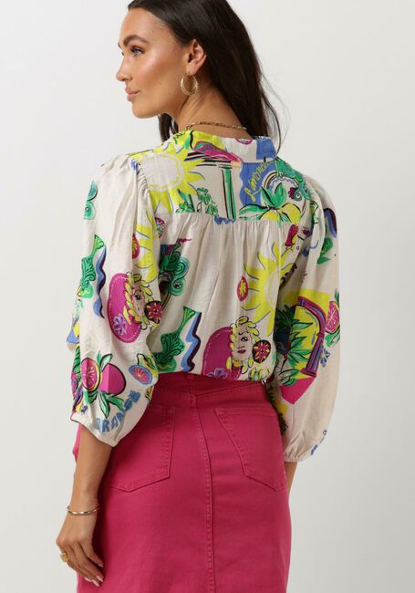 Weiße POM AMSTERDAM Blusen SICILIAN LOVE BLOUSE - large