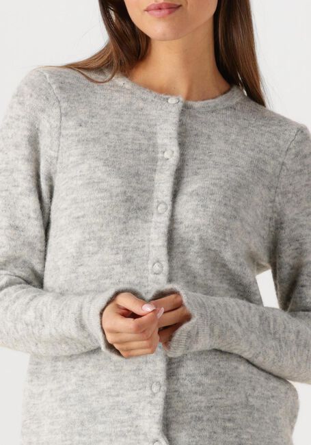 Hellgrau SELECTED WOMEN Strickjacke SLFLULU FRILL LS KNIT CARDIGAN - large