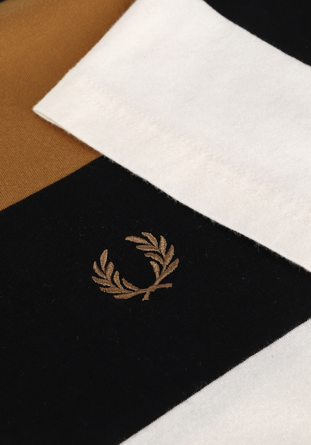 Schwarze FRED PERRY T-shirt BOLD STRIPE T-SHIRT - large