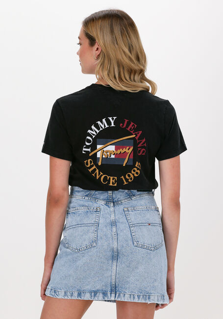 Schwarze TOMMY JEANS T-shirt TJW RLXD VINTAGE BRONZE 2 TEE - large