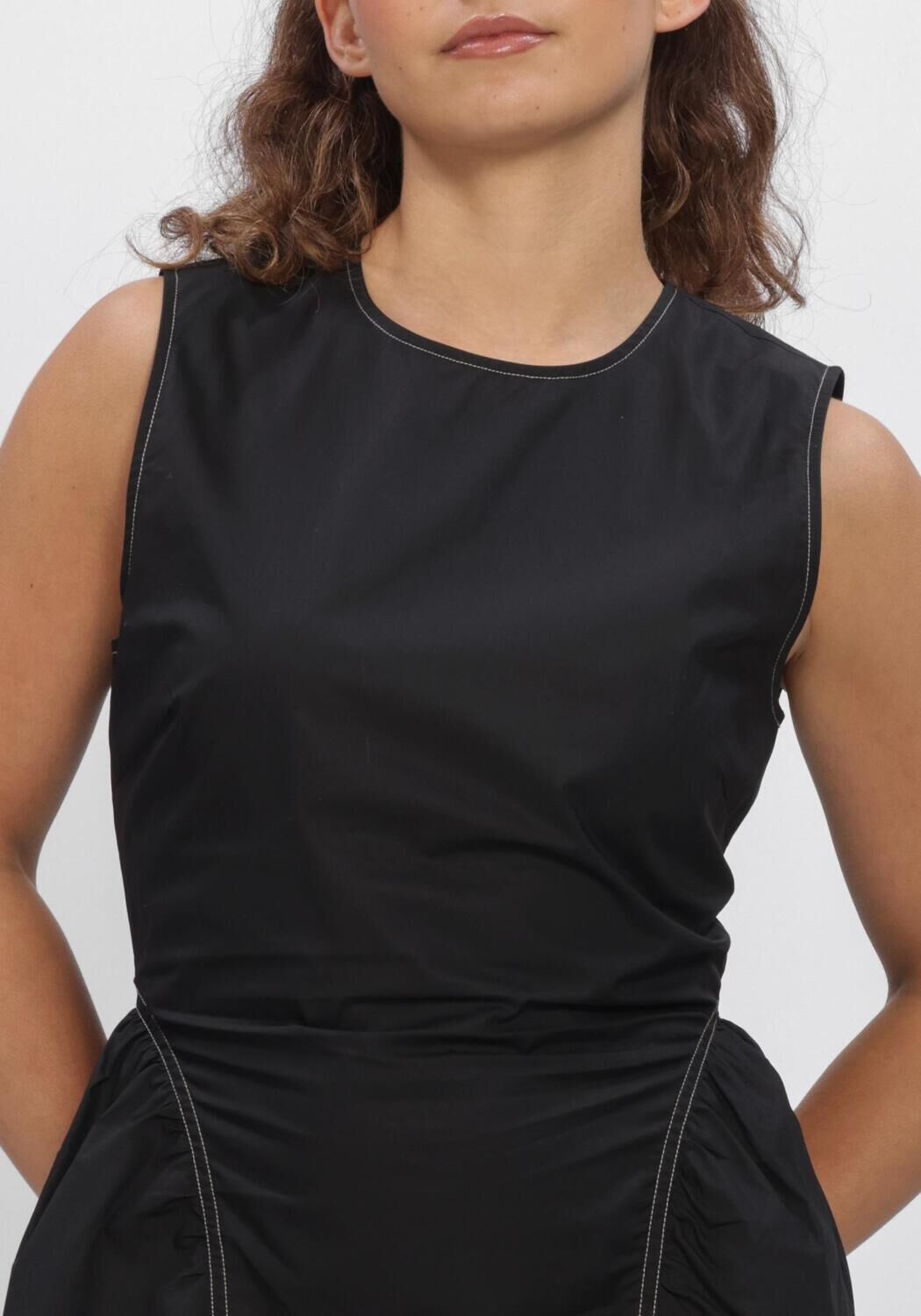 Schwarze SECOND FEMALE Kleider LARKINI SCULPTURED DRESS - large
