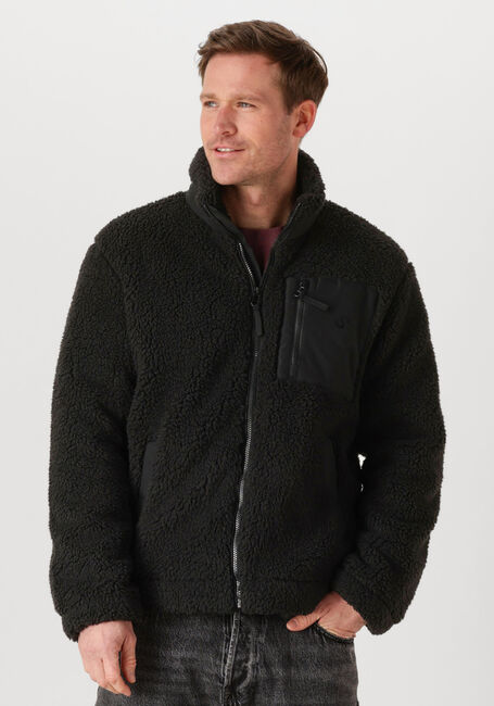 Schwarze STR&Oslash;M Clothing Teddy-Jacke Sherpa - large
