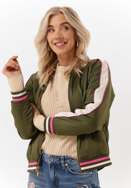 Olive SCOTCH & SODA Jack REVERSIBLE PADDED BOMBER JACKET IN RECYCLED POLYESTER - large