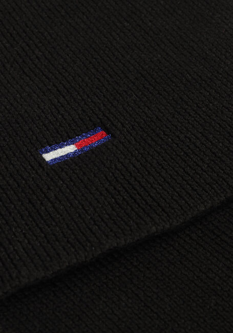 Schwarze TOMMY HILFIGER Mütze TJW FLAG BEANIE AND SCARF - large