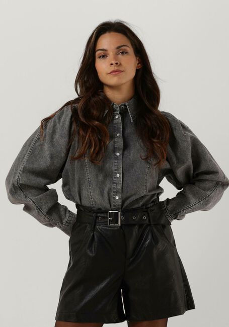 Graue CO'COUTURE Blusen DAMIAN DENIM SHIRT - large