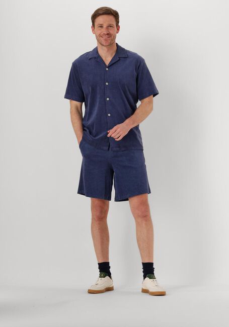 Blaue SELECTED HOMME Kurze Hose SLHLOOSE-TALON TOWEL JERSEY SHORTS - large