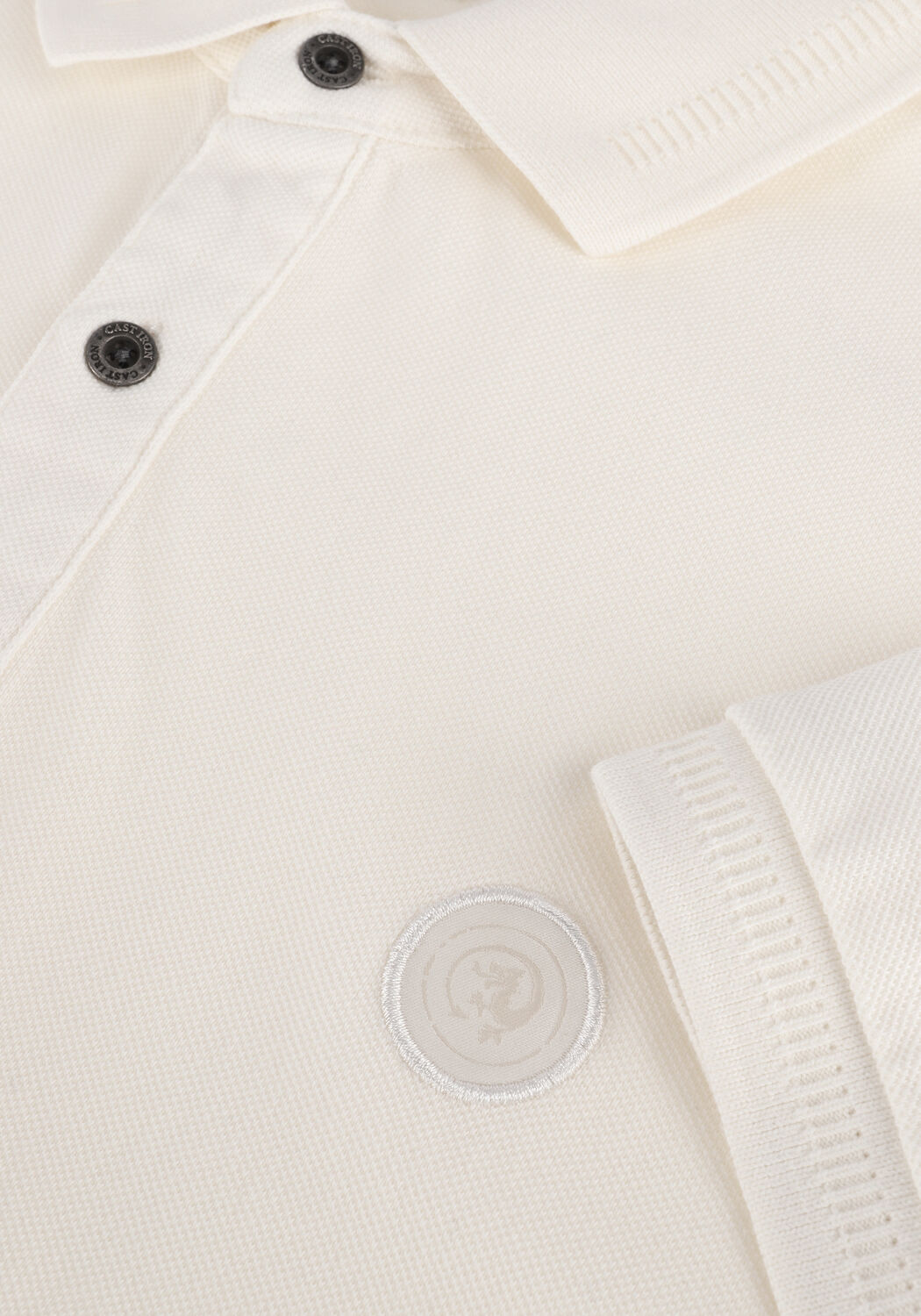 Nicht-gerade weiss CAST IRON Polo-Shirt SHORT SLEEVE POLO ORGANIC COTTON PIQUE ESSENTIAL - large