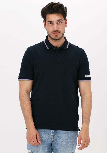 Dunkelblau SCOTCH & SODA Polo-Shirt PIQUE POLO WITH TIPPING - large