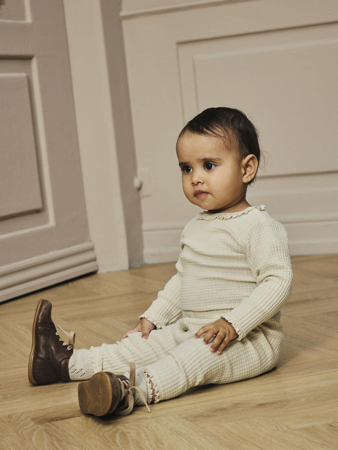 Creme LIL' ATELIER Lange Hosen NBFOSANNE LOOSE PANT LIL - large