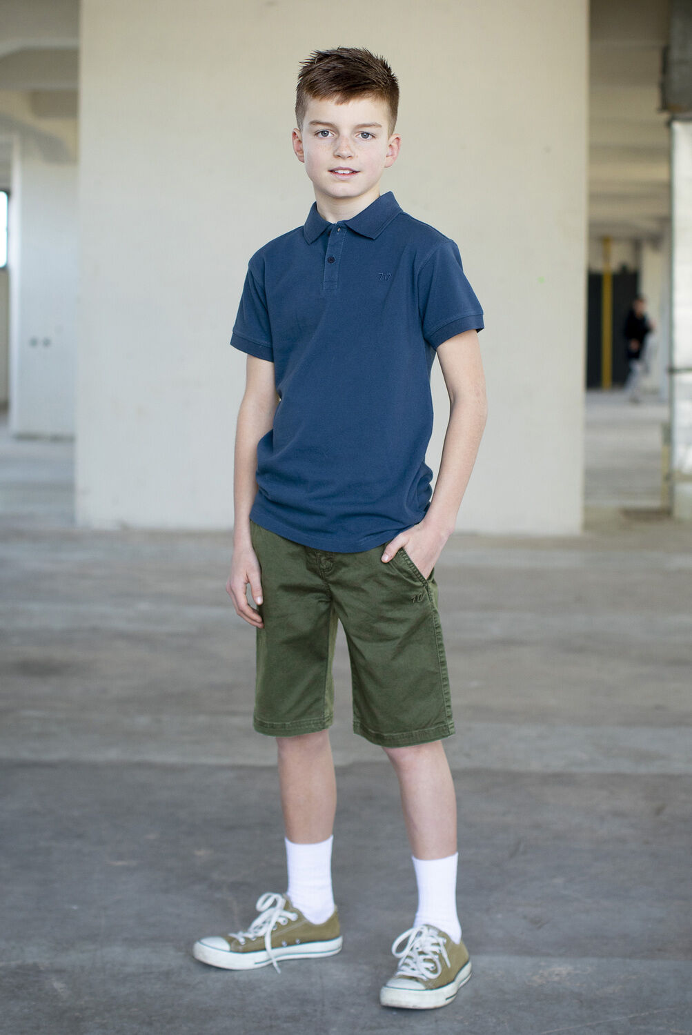 Blaue SEVENONESEVEN Polo-Shirt POLO - large