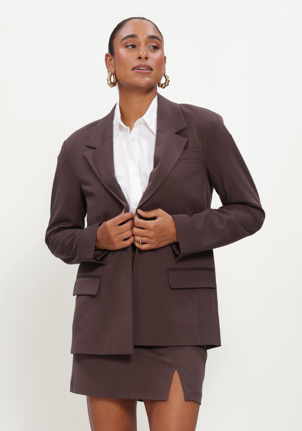 Braune OBJECT Blazer OBJLISA LO BLAZER NOOS - large
