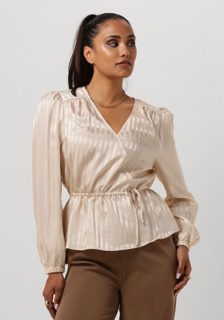 Beige ANOTHER LABEL Blusen LYS TOP L/S - large