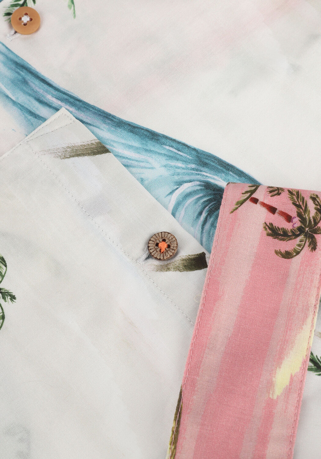 Nicht-gerade weiss SCOTCH & SODA Casual-Oberhemd SEASONAL PRINTED HAWAIIAN DETAILED SHIRT - large