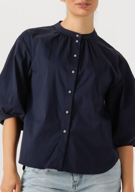 Blaue SUMMUM Blusen BLOUSE COTTON STRETCH - large