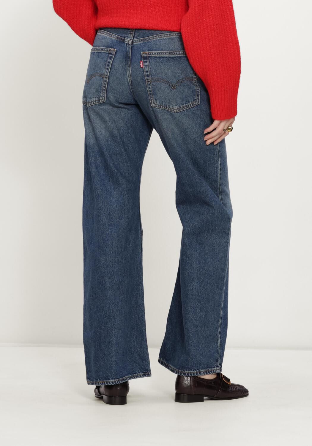 Blaue LEVI'S Slim fit jeans LOOSE BOOT PHOENIX RISING - large