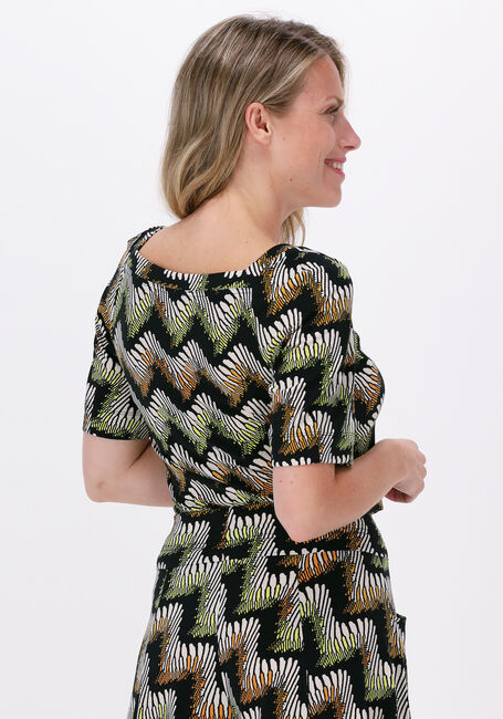 Schwarze VANILIA Top RETRO ZIGZAG SQUARE - large