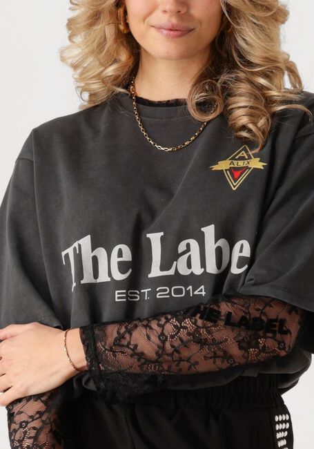 Dunkelgrau ALIX THE LABEL T-shirt LADIES KNITTED THEL LABEL T-SHIRT - large