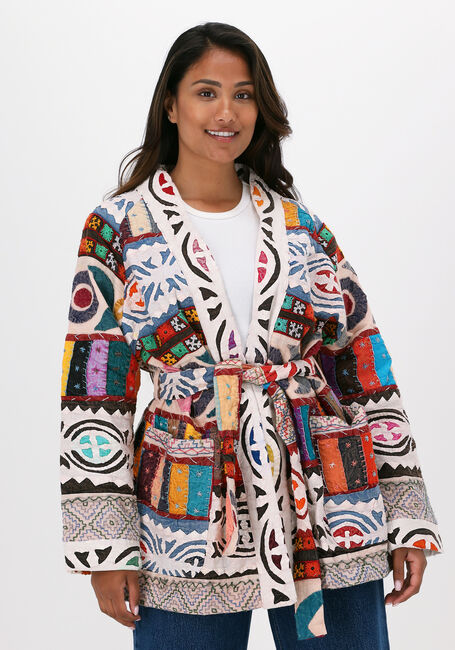 Mehrfarbige/Bunte SISSEL EDELBO Kimono MARRAKESH MULTI PATCH WORK JAC - large