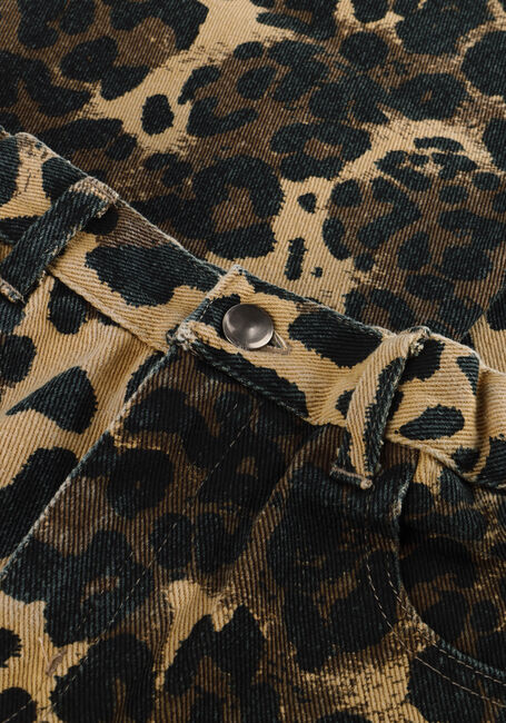 Braune CALL ME FRANKIE Weite Hose LEOPARD PANTS - large
