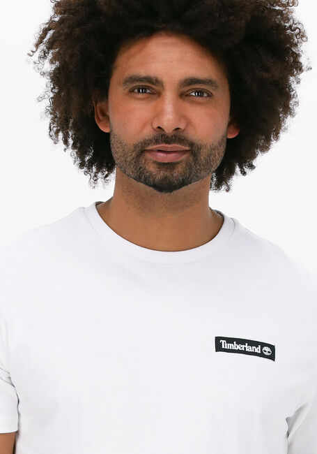 Weiße TIMBERLAND T-shirt WOVEN BADGE TEE - large