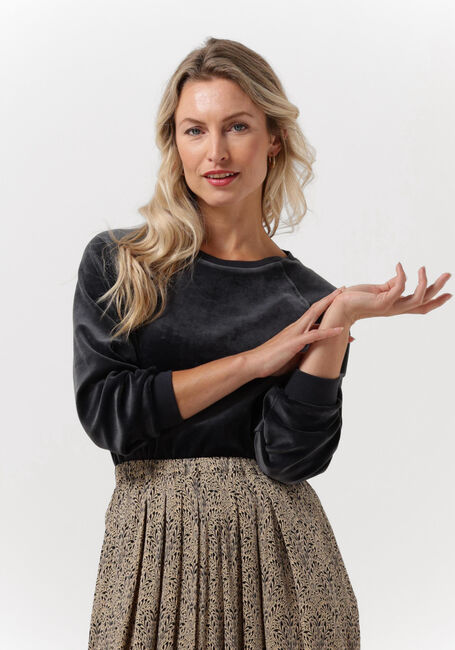 Dunkelblau BY-BAR Sweatshirt FENNE VELVET SWEATER - large