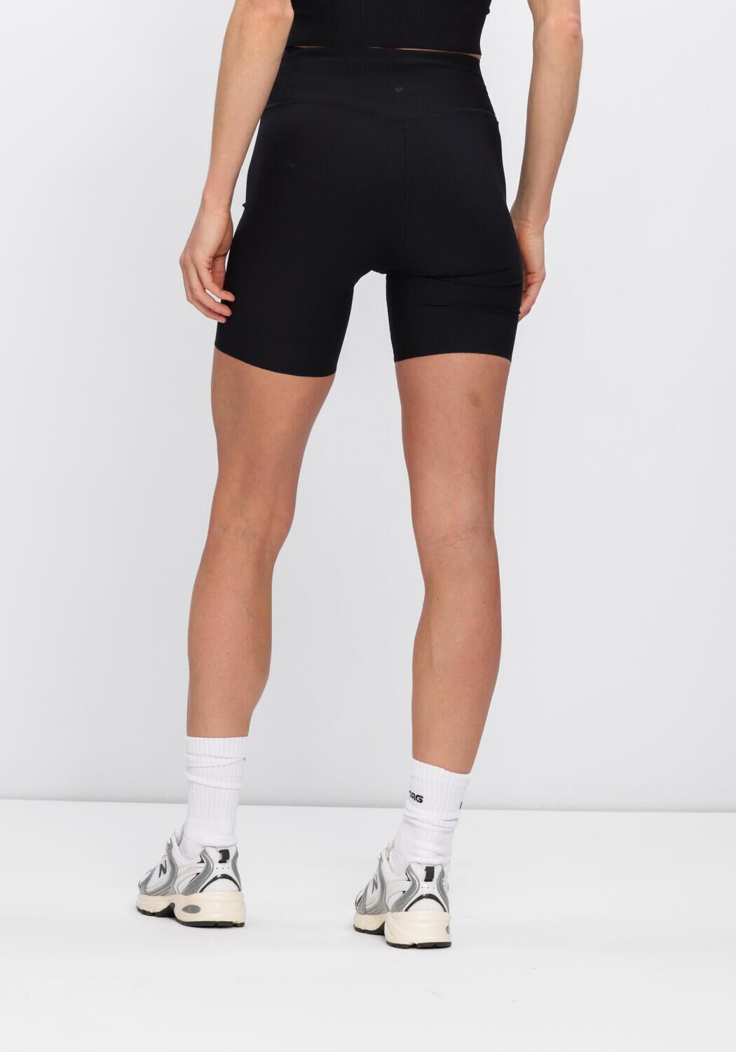 Schwarze BJORN BORG Hosen STUDIO RIBBED SHORTS - large