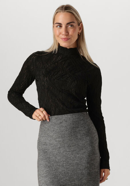Schwarze MINUS Tops & T-shirts MSVICENTA ROLLNECK LONGSLEEVE TOP - large
