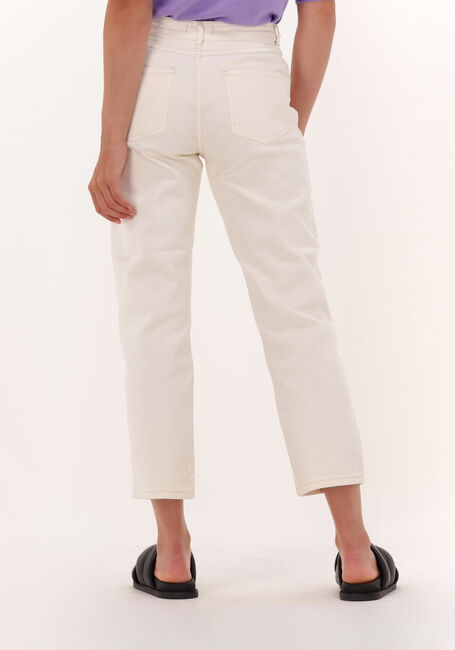Ecru MSCH COPENHAGEN Straight leg jeans ADRINA MELANIE ANKLE PANTS - large