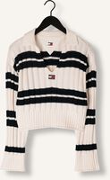 Weiße TOMMY JEANS Pullover TJW BXY CRP STRIPE SWEATER EXT Weiße TOMMY JEANS Pullover TJW BXY CRP STRIPE SWEATER EXT - medium