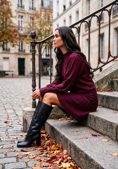 Bordeaux Y.A.S. Minirock YASFONNY HW KNIT SKIRT S. - large