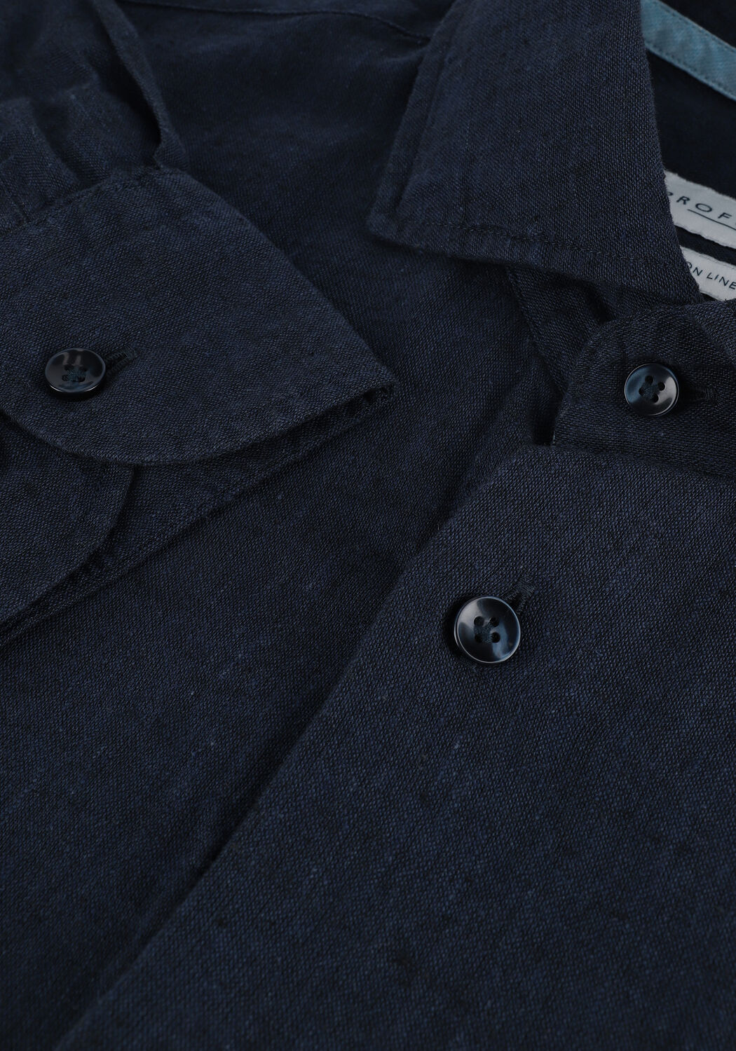 Dunkelblau PROFUOMO Casual-Oberhemd HARTGER W COTTON-LINNEN - large