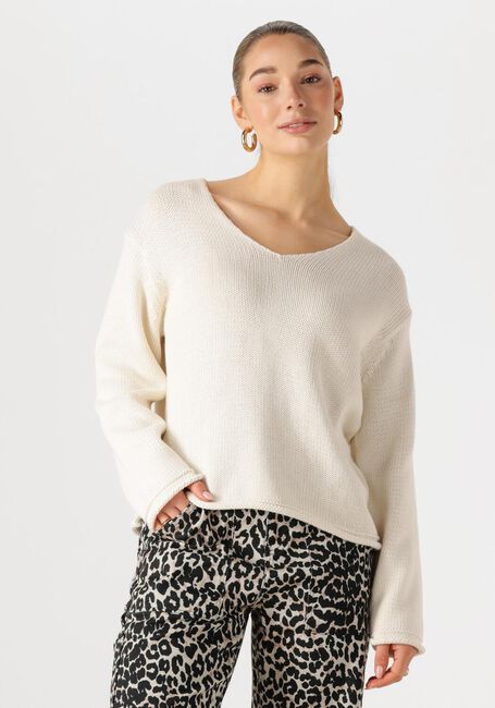 Ecru MOS MOSH Pullover MMBINE LSV-NECK KNIT - large