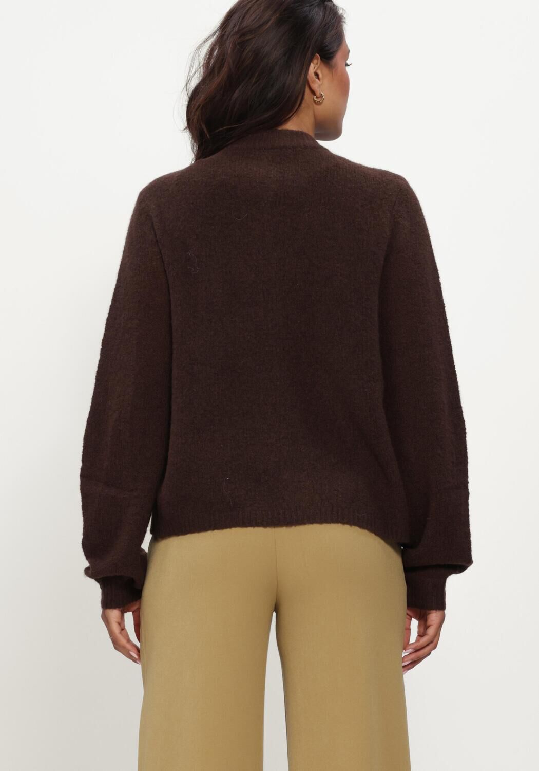 Braune Y.A.S. Strickjacke YASENYA LS KNIT CARDIGAN - large