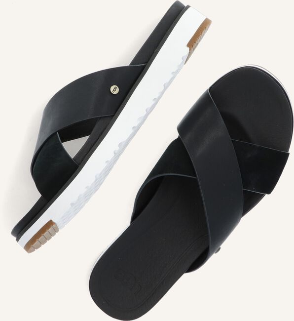 Schwarze UGG Pantolette W KARI SLIDE Schwarze UGG Pantolette W KARI SLIDE - large