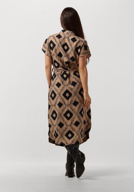 Braune OBJECT Midikleid OBJBERRY S/S LONG DRESS - large