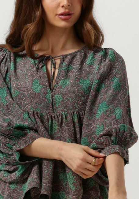 Grüne SISSEL EDELBO Blusen ANGELINA SILK TOP - large