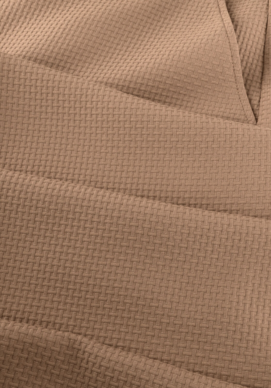 Camelfarbene STUDIO ANNELOES Weite Hose Lexie waffle trousers - large