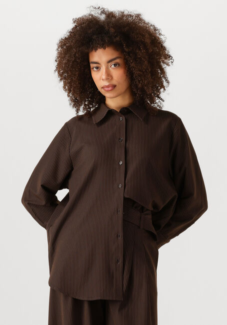 Braune MY ESSENTIAL WARDROBE Blusen VITTAMW SHIRT - large
