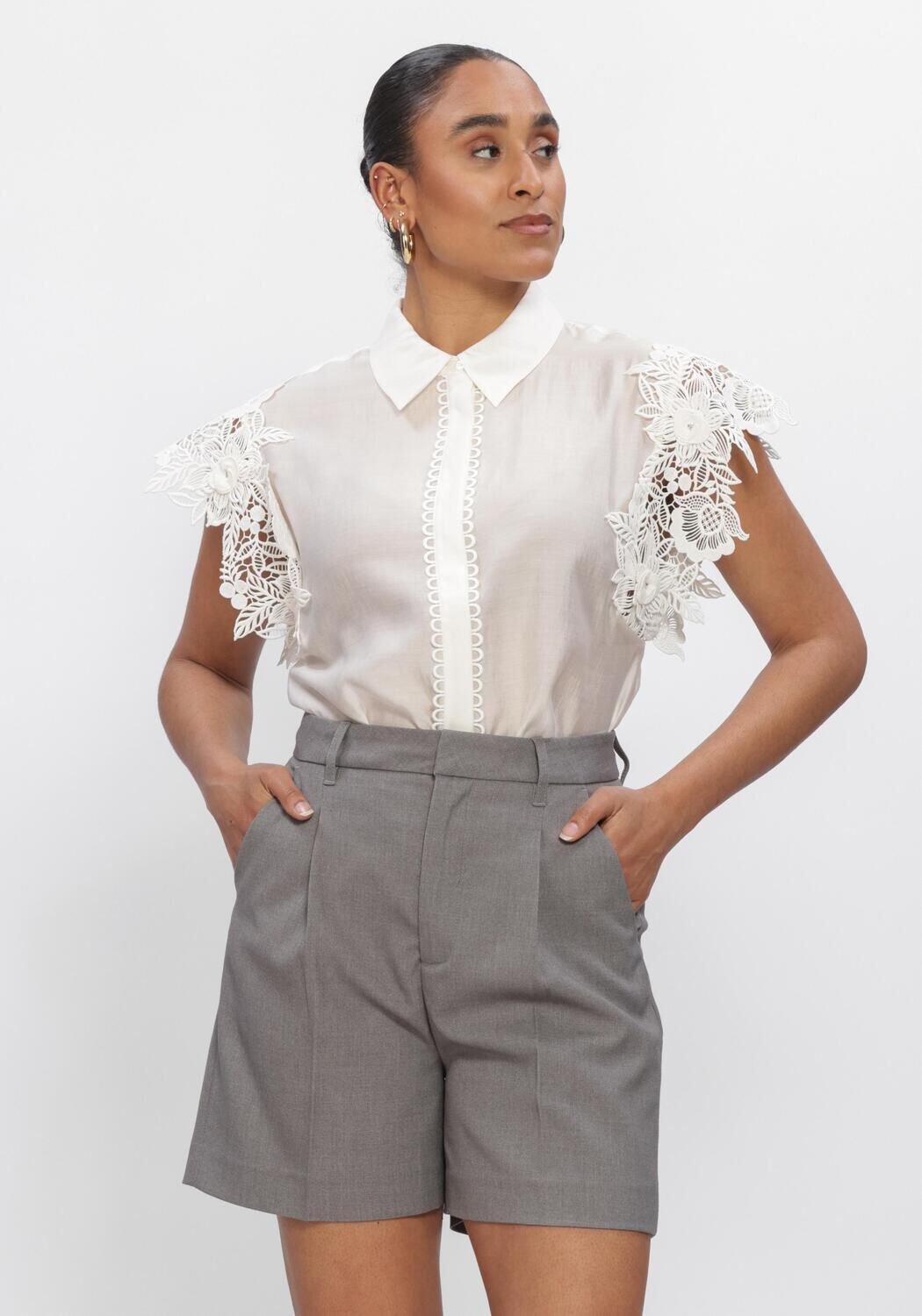 Ecru COPENHAGEN MUSE Tops & T-shirts CMMOLLY-SHIRT - large