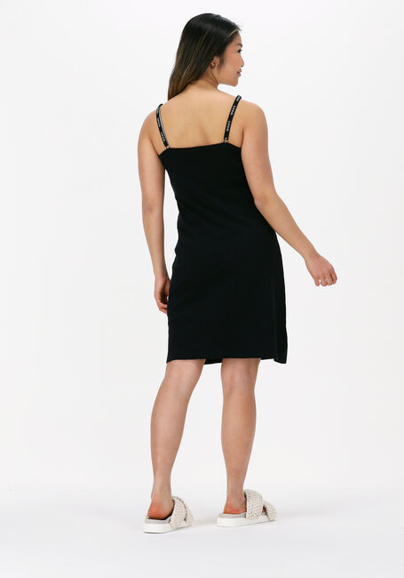 Schwarze 10DAYS Minikleid SLUB JERSEY DRESS - large