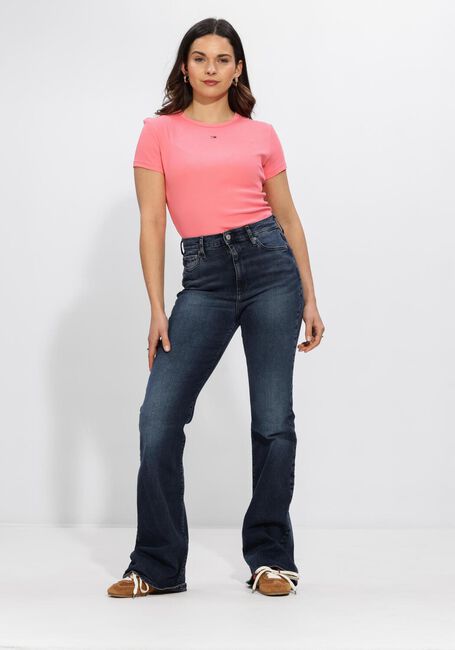 Rosane TOMMY JEANS T-shirt TJW SLIM ESSENTIAL RIB SS EXT - large