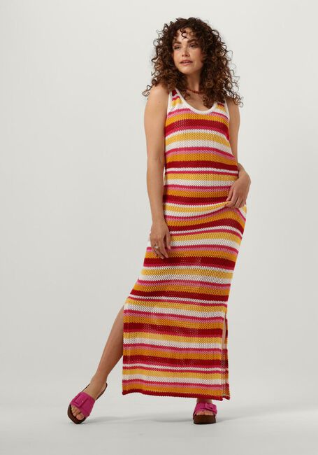 Mehrfarbige/Bunte COLOURFUL REBEL Maxikleid ALIZEE CROCHETTE STRIPE MAXI DRESS - large