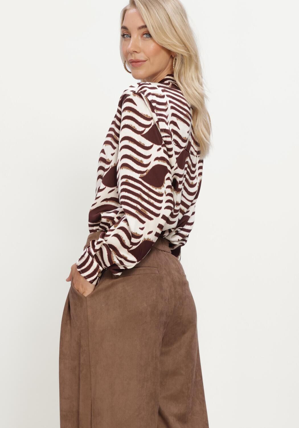 Ecru NUKUS Blusen ADORA BLOUSE ZEBRA - large